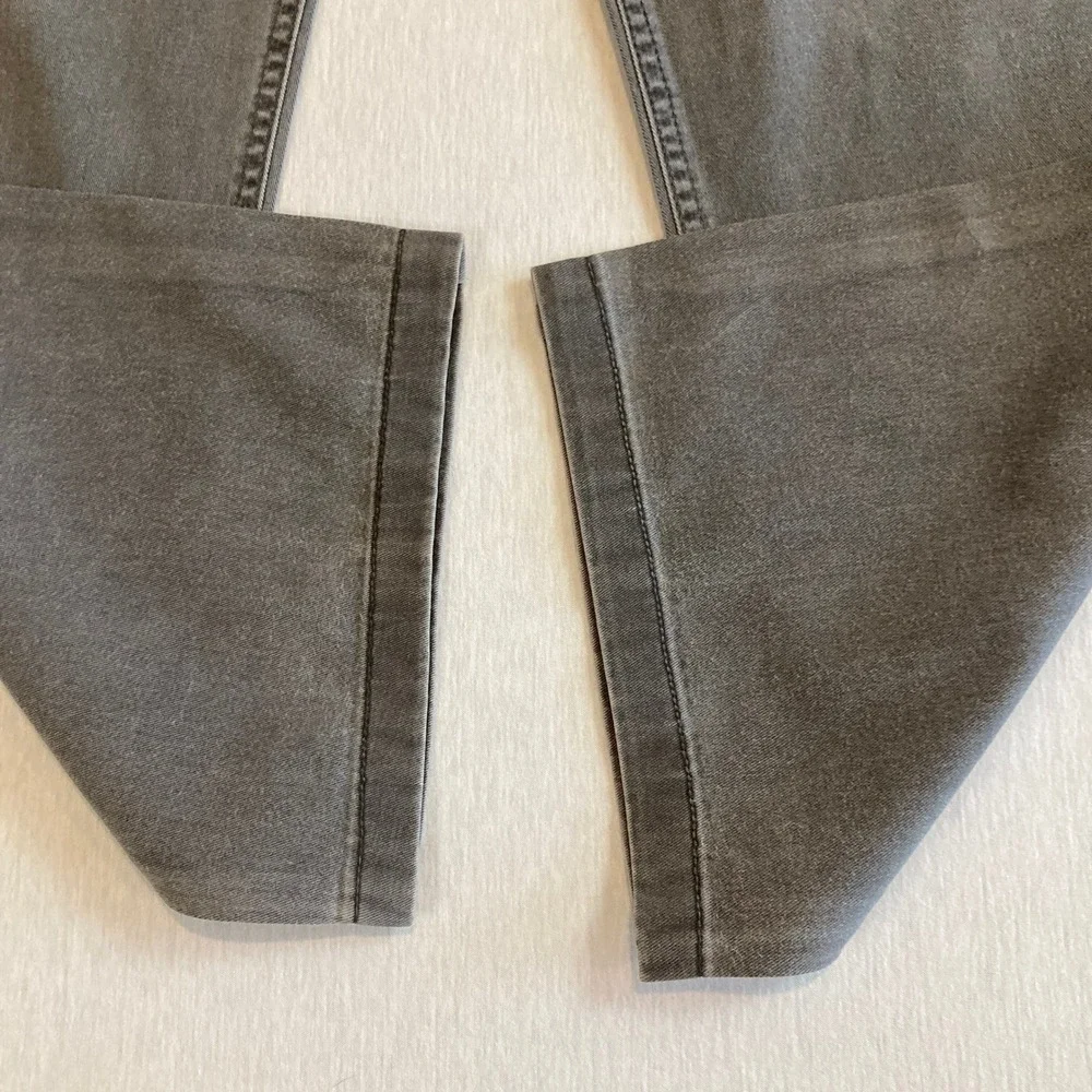 HILTL Mens 35x28 Grey Straight Leg Trousers Pants Grey Wash Made in‎ Macedonia